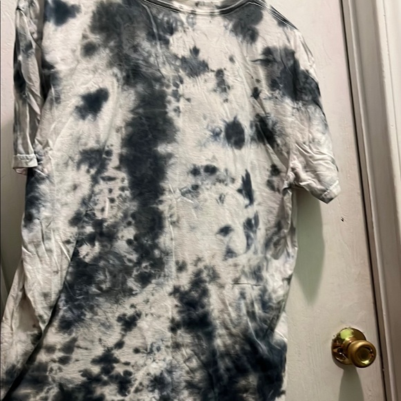 Anvil Black and White Tie-Dye Short Sleeve Tee - Picture 4 of 5